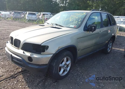 2002 BMW X5 3.0I из США, поврежденный, VIN 5UXFA53512LP28860